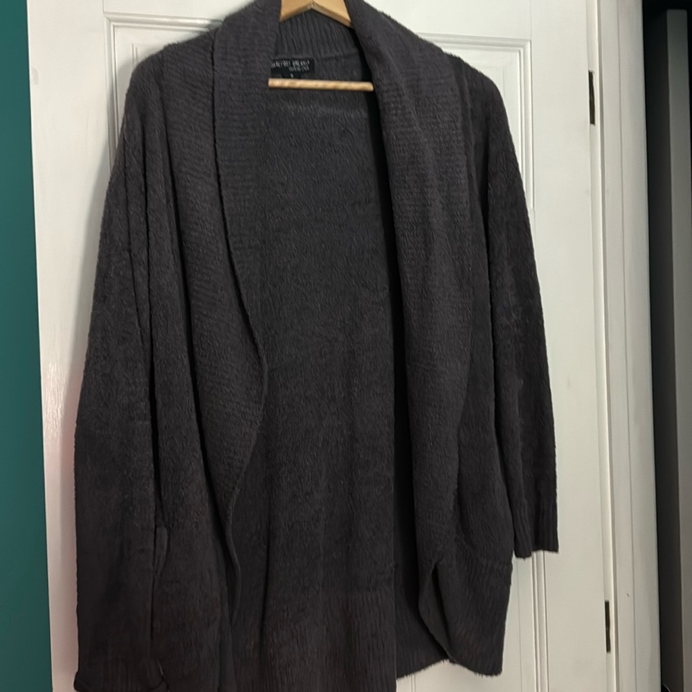 Barefoot dreams gray lounge cardigan - SOFT and warm